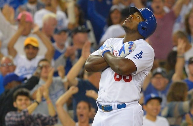 Yasiel Puig's dynamic season. 2017 was a transformative year for