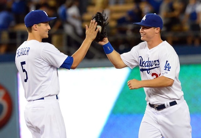 Corey Seager and Joc Pederson are - Los Angeles Dodgers