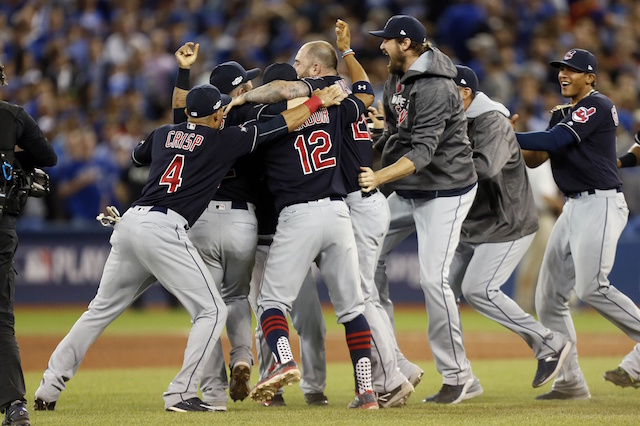 CLEVELAND, OH - APRIL 11: The 2016 American League Championship