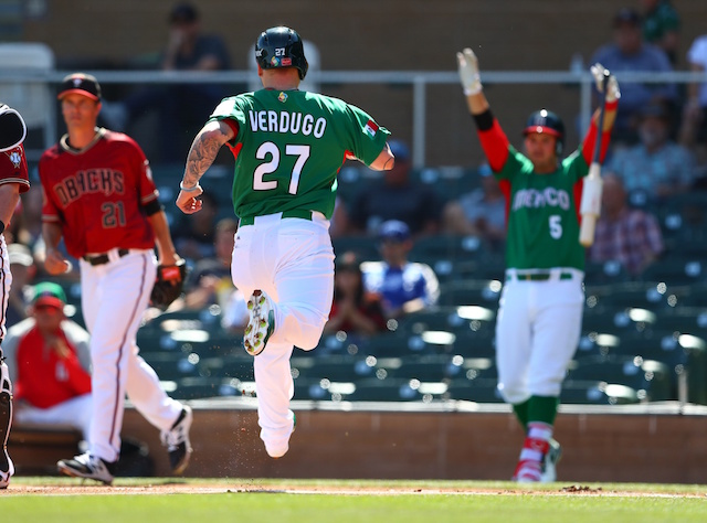 Whether it's for the Red Sox or Team Mexico, Alex Verdugo stays