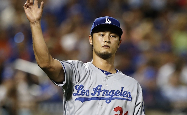 Yu Darvish Game-Used Road 10 Strikeout Jersey, 2nd Dodger Start