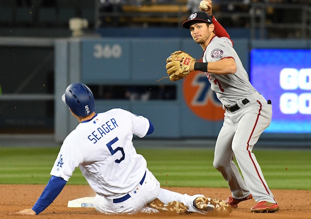 SportsNet LA Homage Merch Trea Turner Wearing Dodger Stadium Los