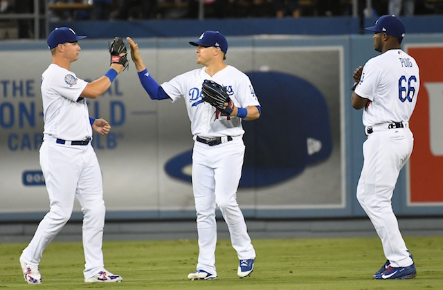 Yasiel Puig, Joc Pederson came close to pitching during 15-inning