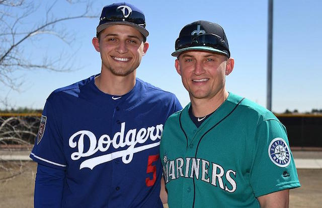 Mother Of Corey And Kyle Seager Wears Split Dodgers-Mariners Jersey -  Dodger Blue