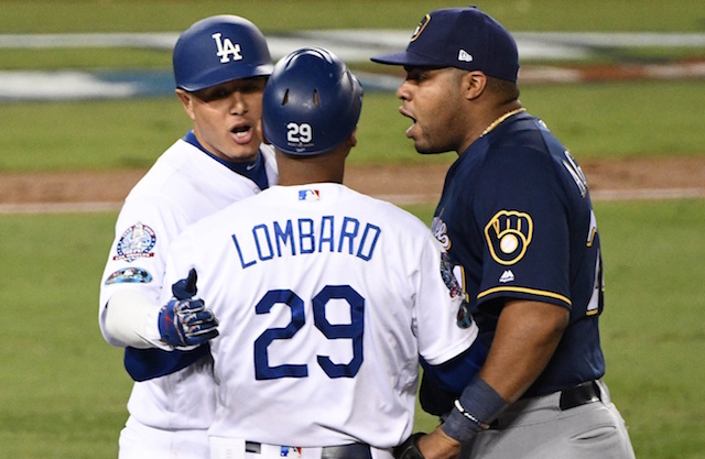 Machado called 'dirty player' by Yelich after benches clear