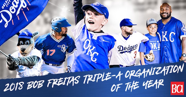Oklahoma City Dodgers Named 2018 Triple-A Winner Of Baseball America's Bob  Freitas Award - Dodger Blue