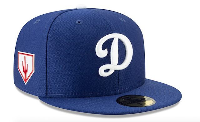 dodgers training hat