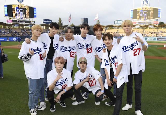 NCT 127 X LA : Let's go Dodgers! The first pitch⚾ at Dodger