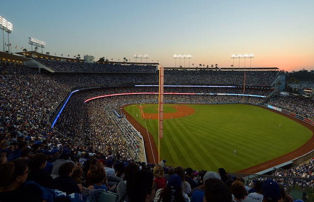 MLB Los Angeles Dodgers 6x19 Stadium 3D View Banner