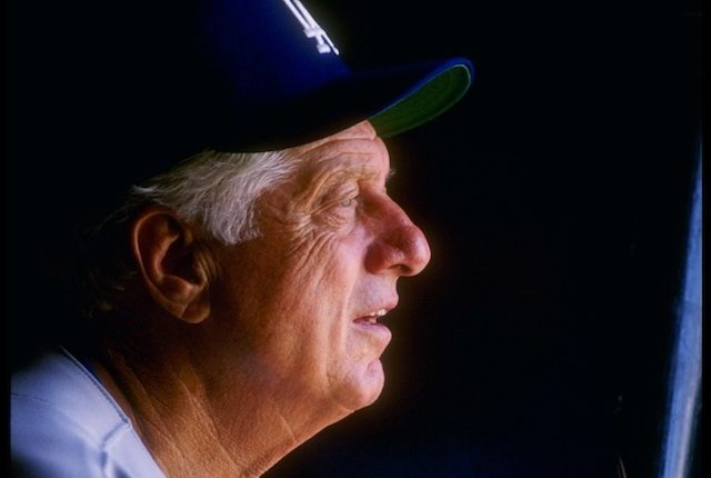 Former Los Angeles Dodgers manager Tommy Lasorda