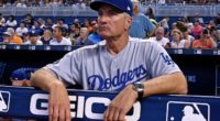 Los Angeles Dodgers bench coach Bob Geren in the dugout
