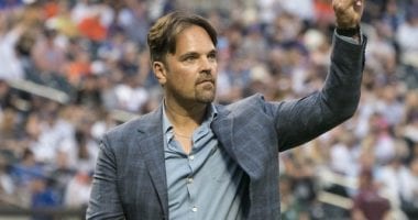 Former Los Angeles Dodgers catcher and Hall of Famer Mike Piazza