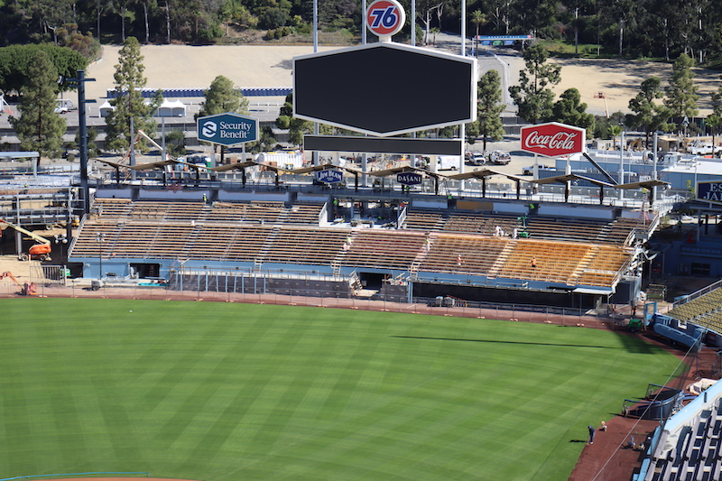 Reopening Day means Dodger Stadium renovations on full display