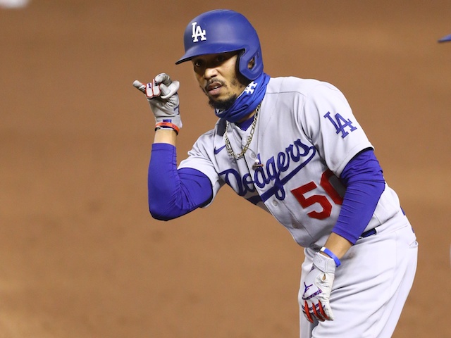 Mookie Betts makes spectacular throw from outfield for Dodgers' double play  National News - Bally Sports