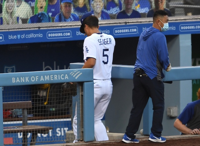 Dodgers News: Corey Seager Removed From Giants Game Due To Lower