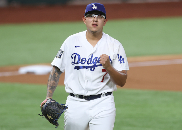 Julio Urias finishes off Dodgers' bullpen game in style