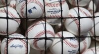 General view of baseballs