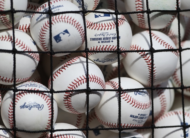 General view of baseballs