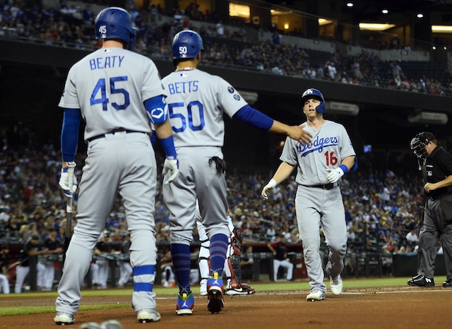 Buehler takes no-hitter into 8th, Dodgers beat D-backs 9-3