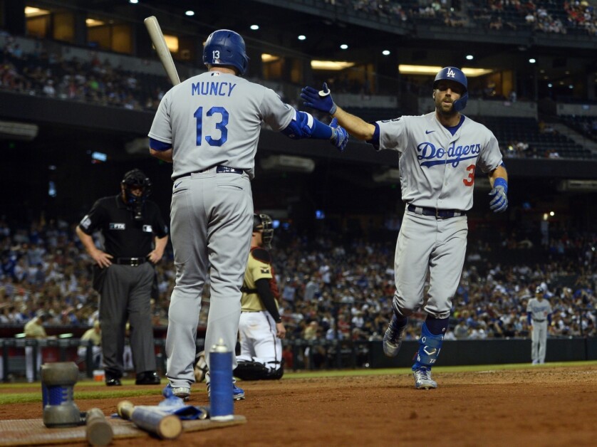 Dodgers place Chris Taylor on the injured list and expect Max Muncy back  vs. the Rockies