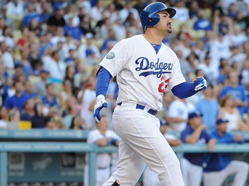 Majestic Men's Short-Sleeve Adrian Gonzalez Los Angeles Dodgers