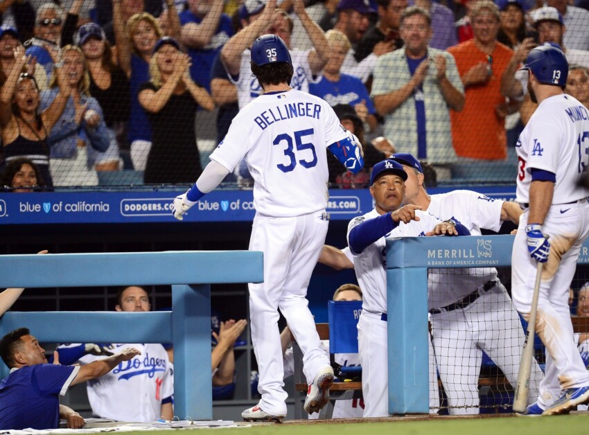 Cody Bellinger homer, Chris Taylor 2-run double beat Angels