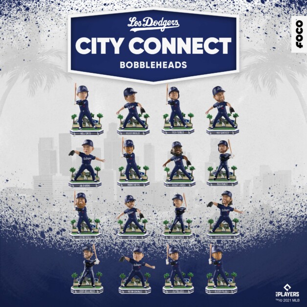 FOCO Releases Dodgers City Connect Bobbleheads For Walker Buehler, Trea