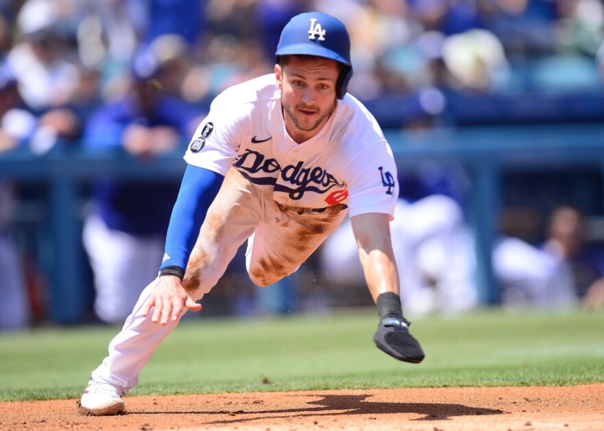 How Dodgers' Trea Turner developed the smoothest slide in MLB - Los Angeles  Times
