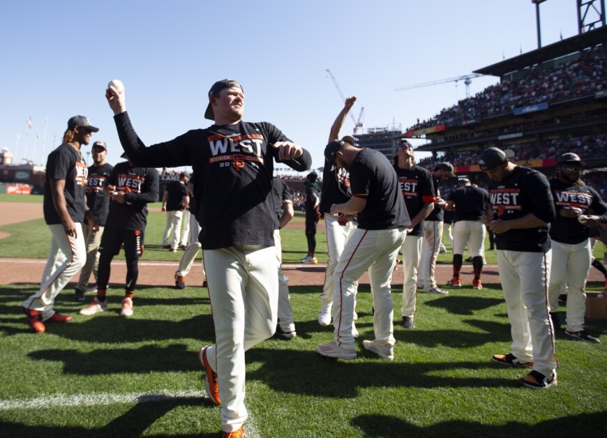 Logan Webb, Busty Posey & Giants Relieved After 'Stressful' NL West Race  With Dodgers