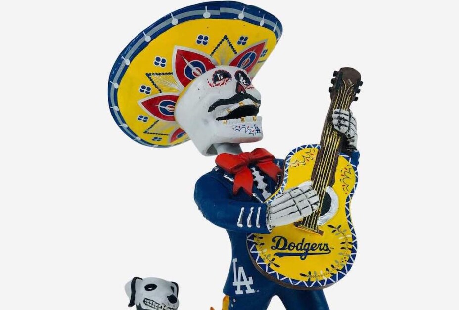 2019 Dia De Los Dodgers Day Of The Dead bobblehead SGA Sugar Skull New