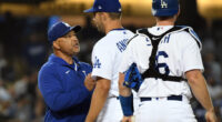 Tyler Anderson, Dave Roberts, Will Smith, pitching change