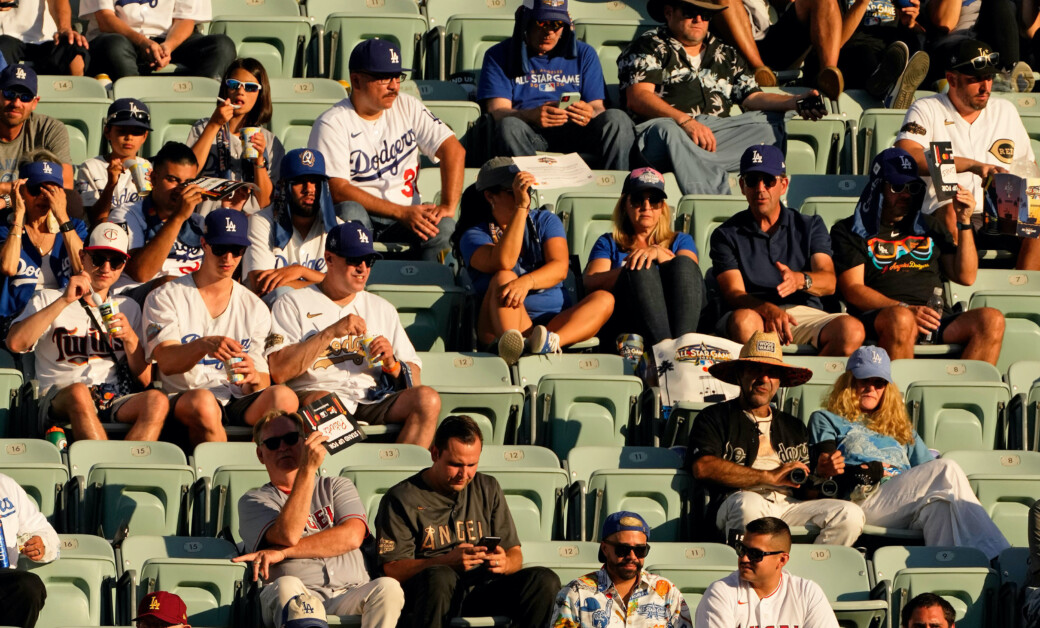 Fans buying up the Blue at Dodger Stadium as World Series awaits