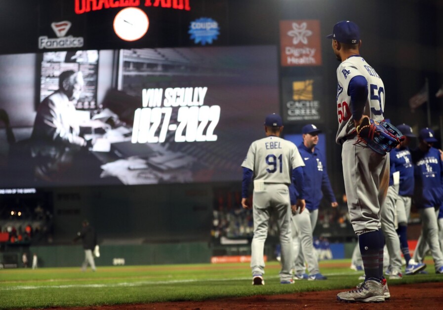 Baseballer - The Dodgers paying tribute to Vin Scully with these