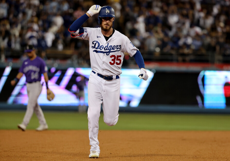 Los Angeles Dodgers Cody Bellinger 35 Road Gray 2022-23 All-Star