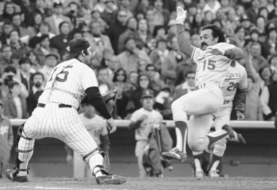 New York Yankee short stop Bucky Dent is shown in action at World Series  game against the Los Angeles Dodgers, Tuesday, Oct. 17, 1978, Los Angeles,  Calif. The Yankees won the game