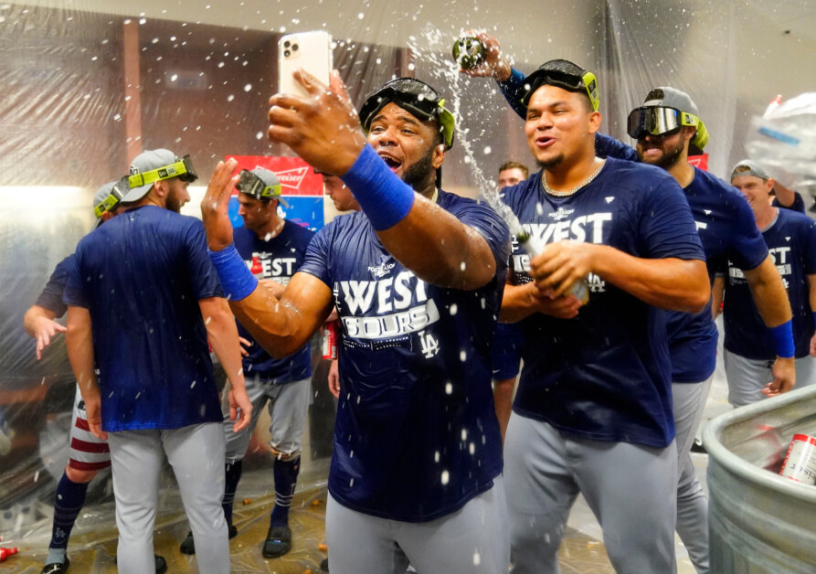 Dodgers Highlights: Clubhouse Celebration After Clinching 2022 NL