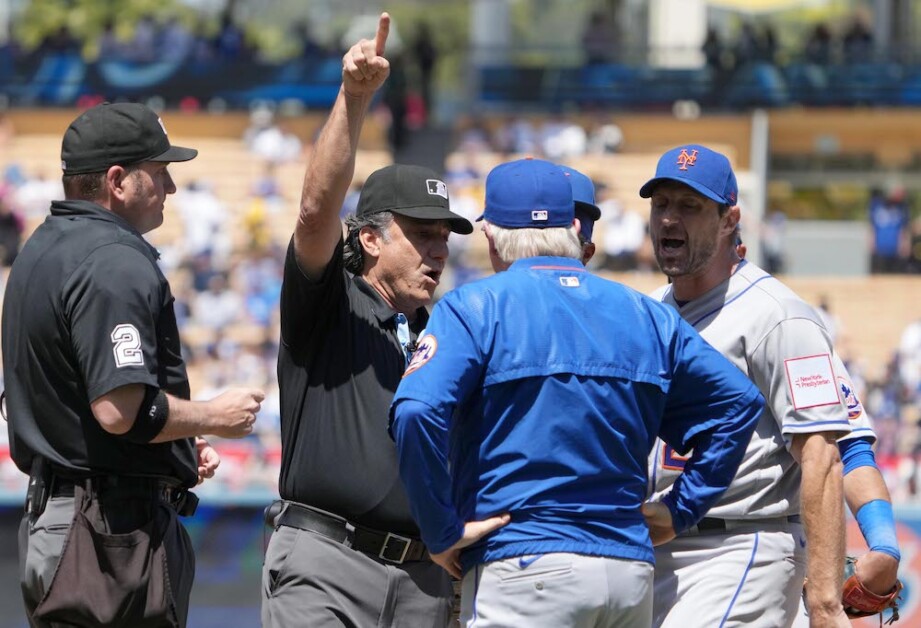 Mets' Max Scherzer adamant following ejection he had legal substances on  hand