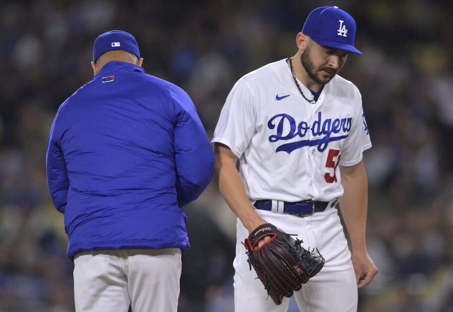 Los Angeles Dodgers' Alex Vesia pitches during the fifth inning of