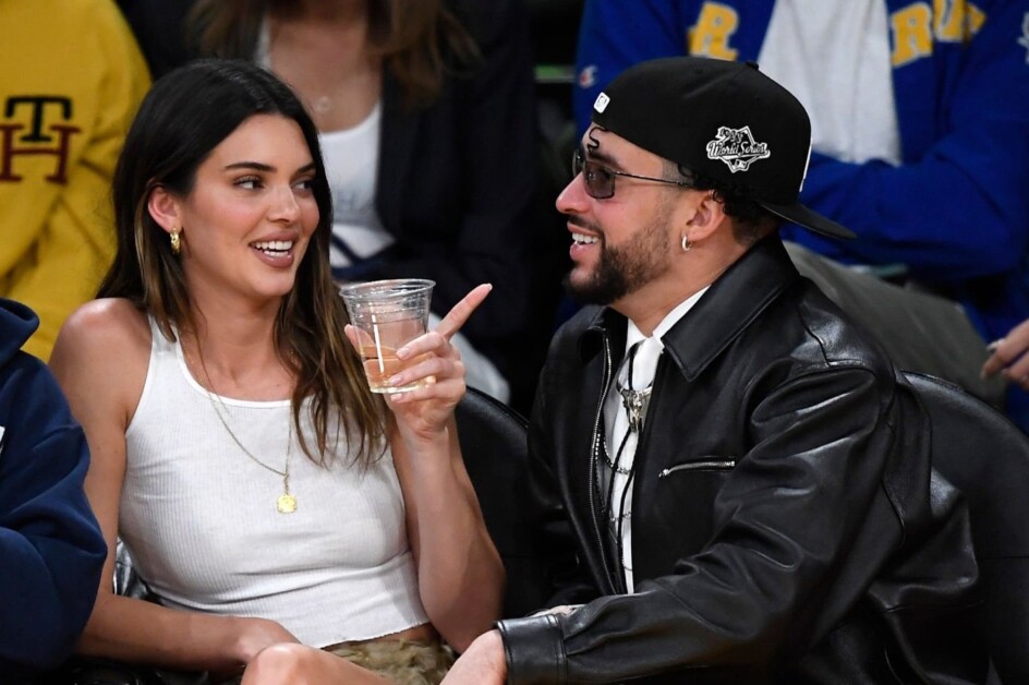 Bad Bunny Wears 1988 Dodgers World Series Hat With Kendall Jenner