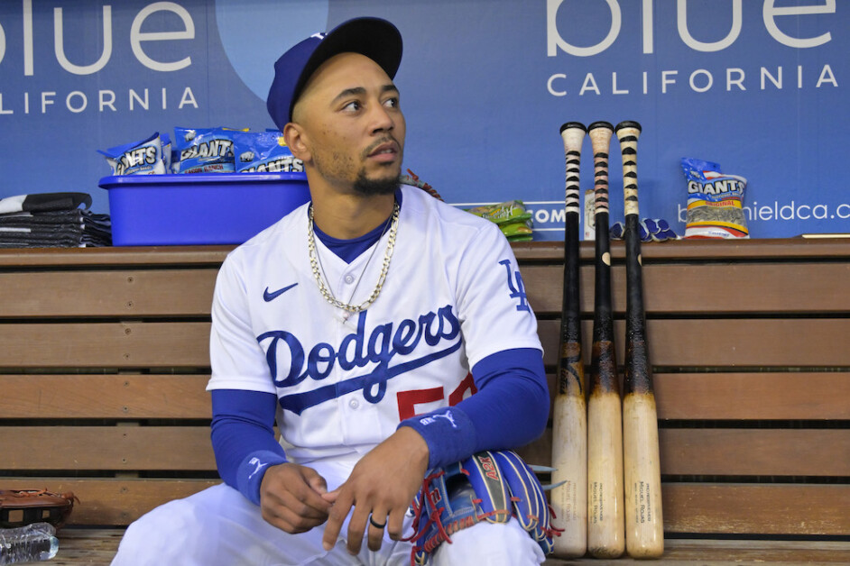Mookie Betts injury updates: Dodgers OF out Saturday vs. Guardians due to  rib injury - DraftKings Network