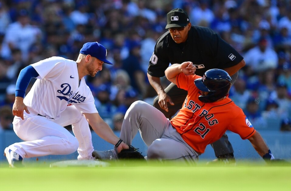 Astros' Ryne Stanek unleashes on umpires after controversial balk call  allows Dodgers to score go-ahead run