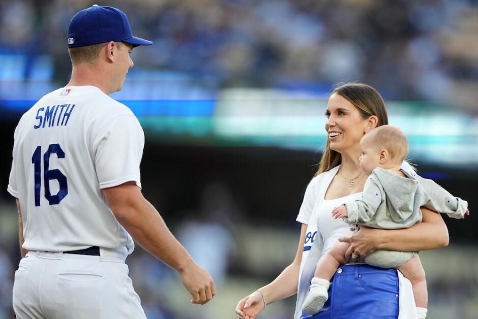Dodgers Video: Cara Smith Throws First Pitch On Will Smith Bobblehead Night