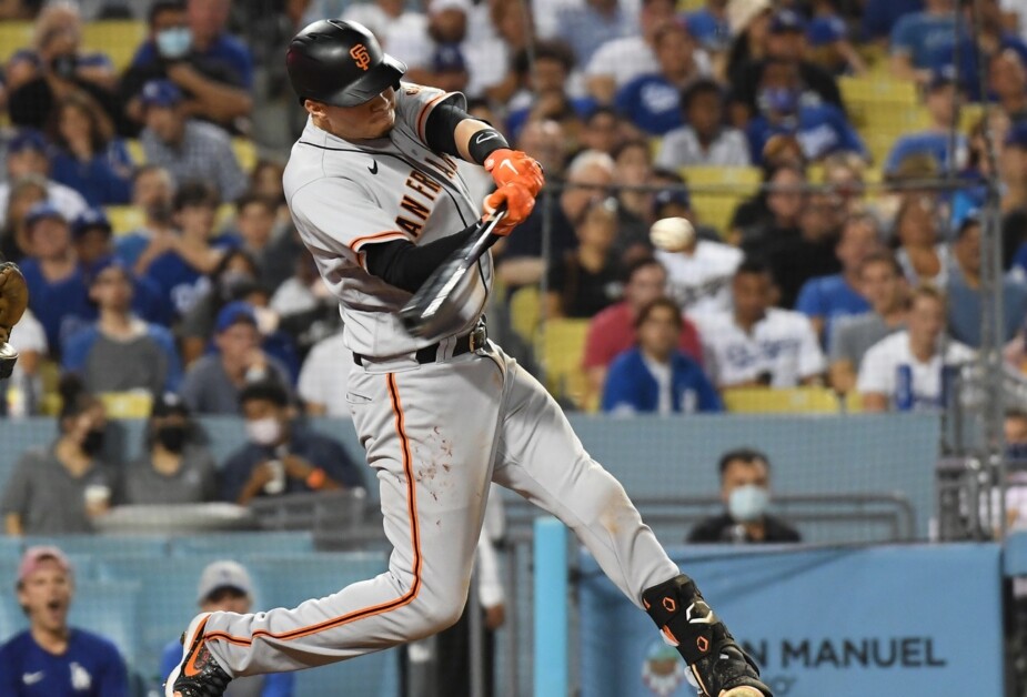 Giants rally for 7-5 win over Dodgers after getting no-hit for 6 innings by  LA rookie Emmet Sheehan - The San Diego Union-Tribune