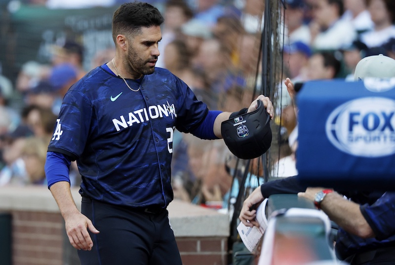 J.D. Martinez may miss G3 with ankle injury