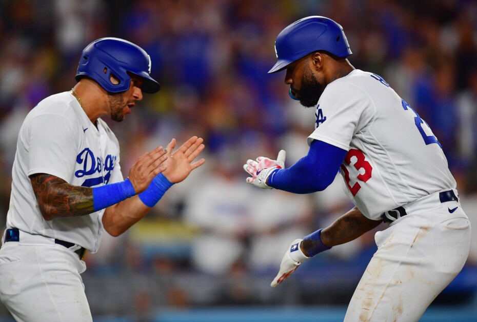 Jason Heyward and James Outman hit BACK-TO-BACK home runs to give the  Dodgers the lead over the Diamondbacks